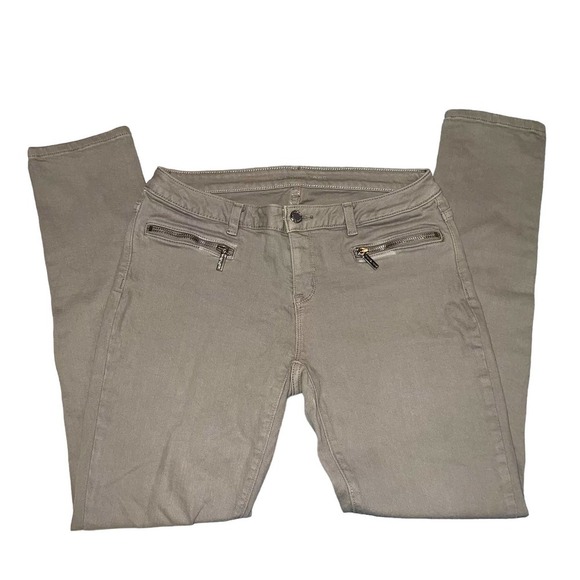 MICHAEL Michael Kors GREY Jeans with Zip Pocket Detail - Size 2 - Picture 3 of 12